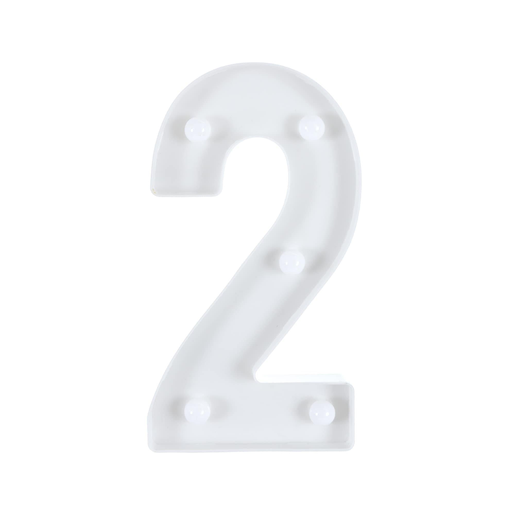Light-Up Standing Number (0-9). 8in - Image 5