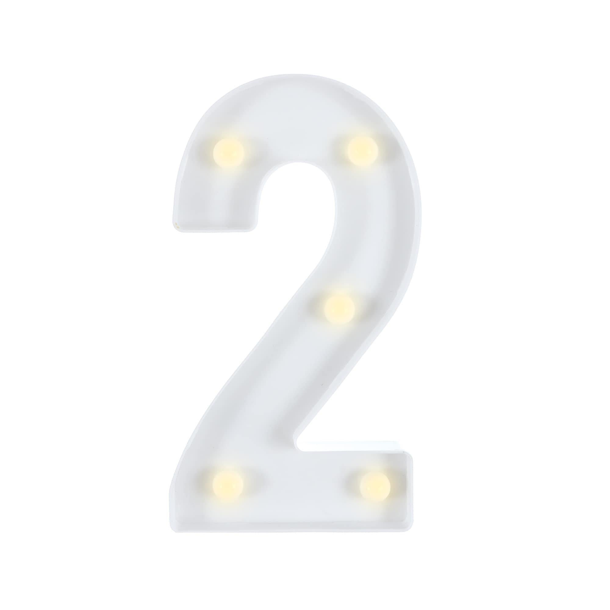 Light-Up Standing Number (0-9). 8in - Image 6