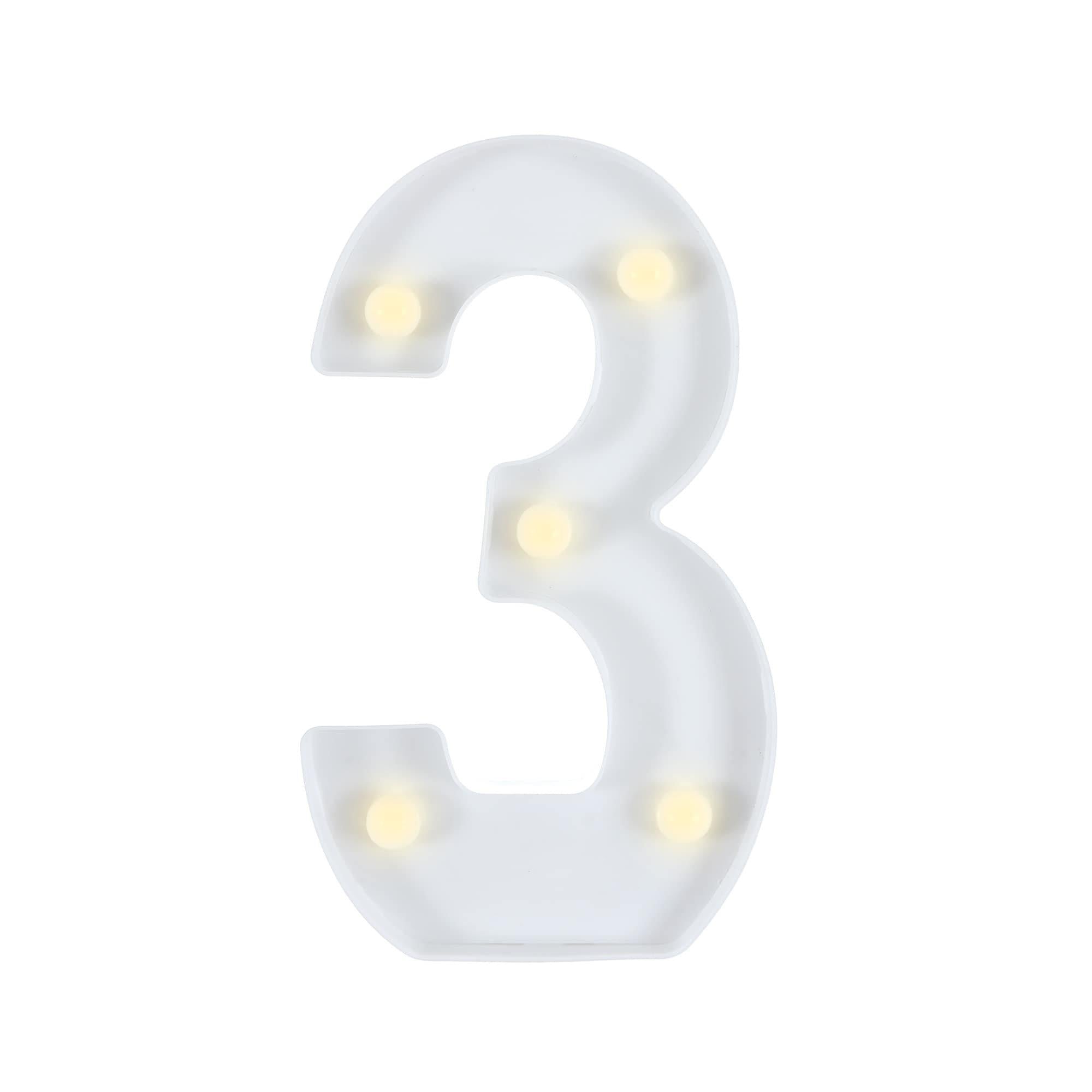 Light-Up Standing Number (0-9). 8in - Image 9