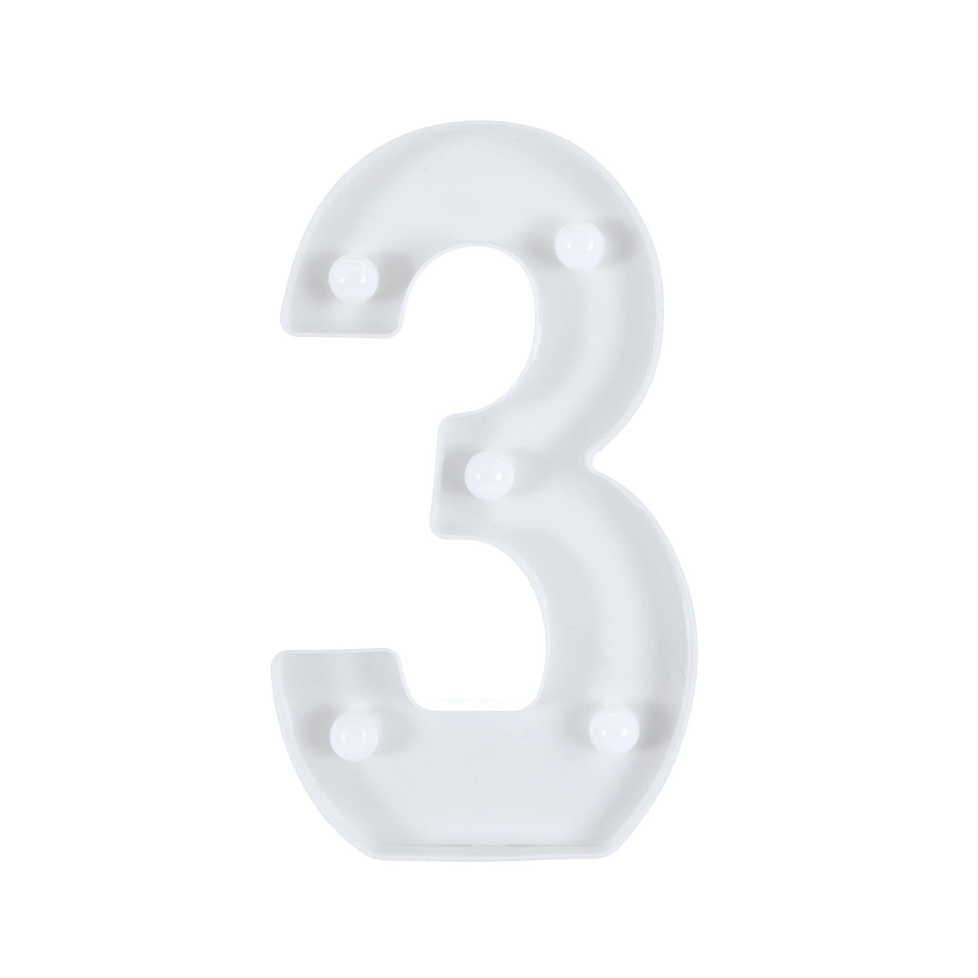 Light-Up Standing Number (0-9). 8in - Image 8