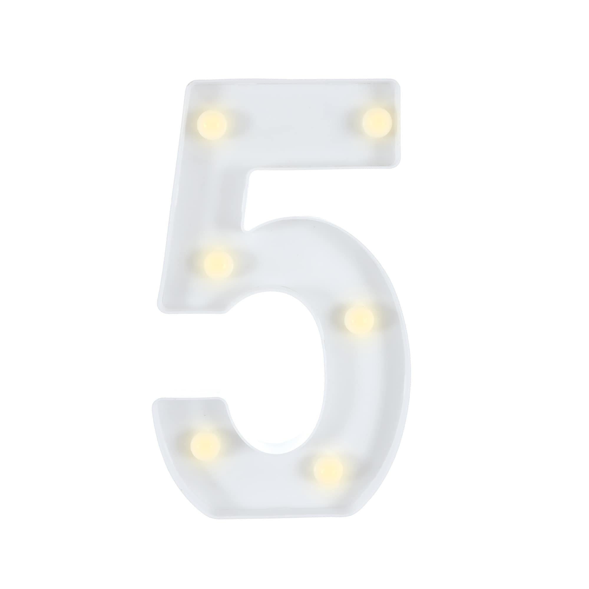 Light-Up Standing Number (0-9). 8in - Image 13