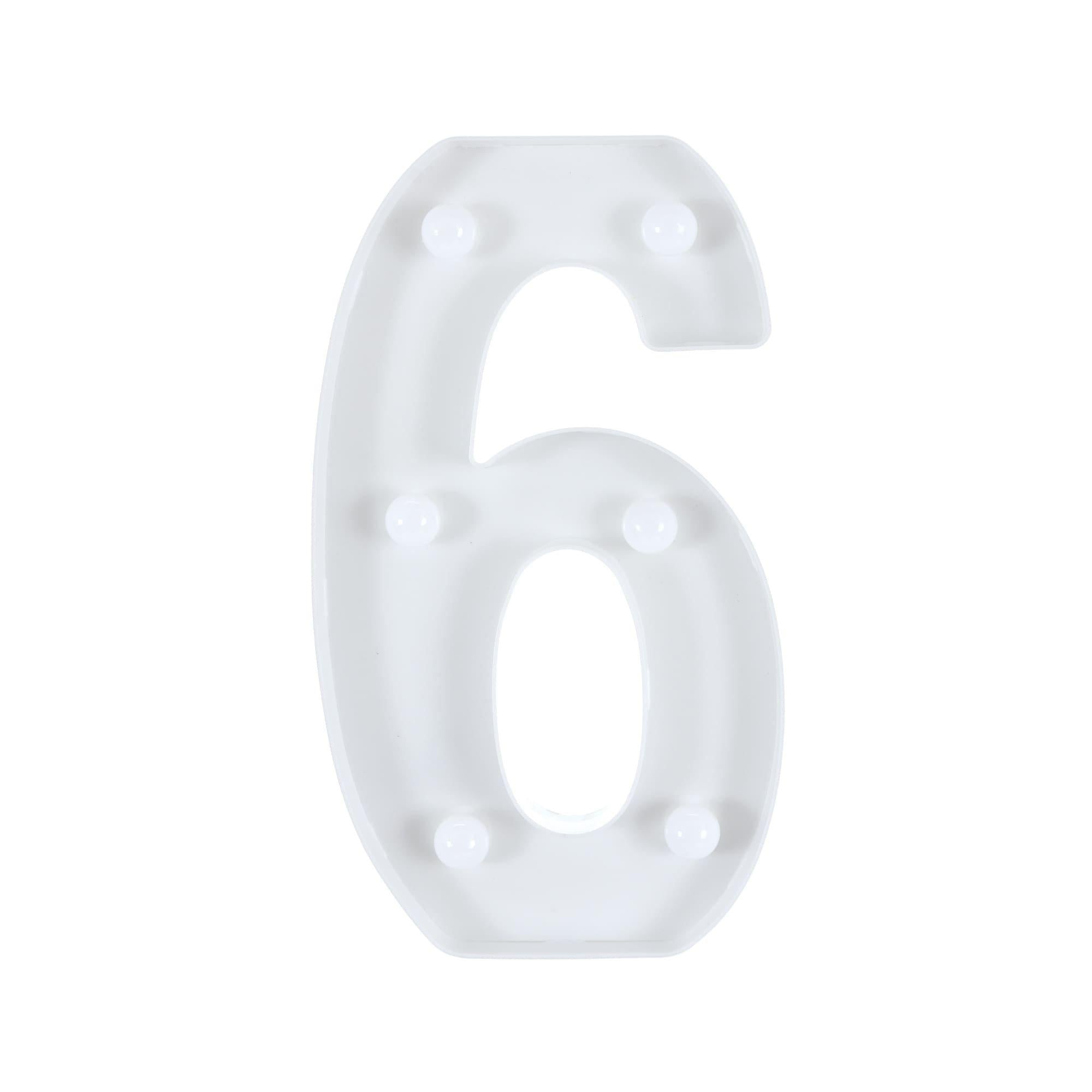 Light-Up Standing Number (0-9). 8in - Image 14
