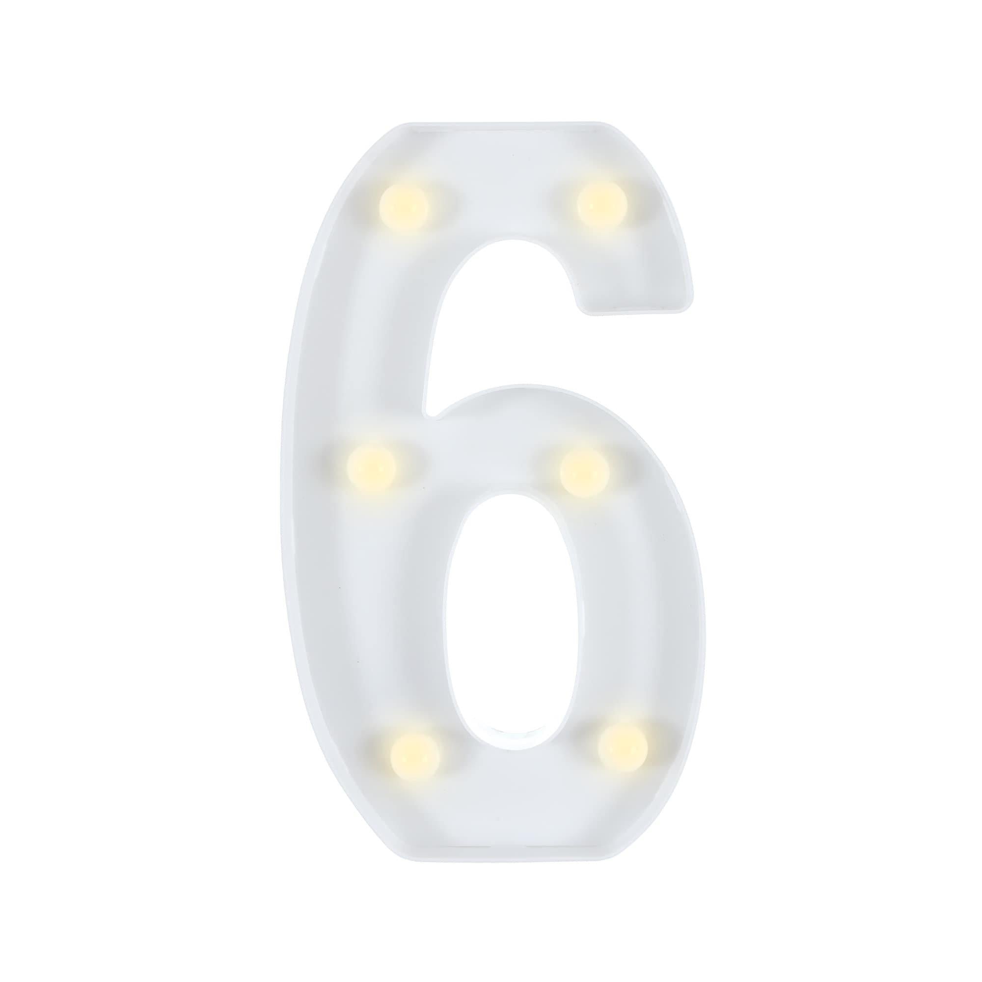 Light-Up Standing Number (0-9). 8in - Image 15