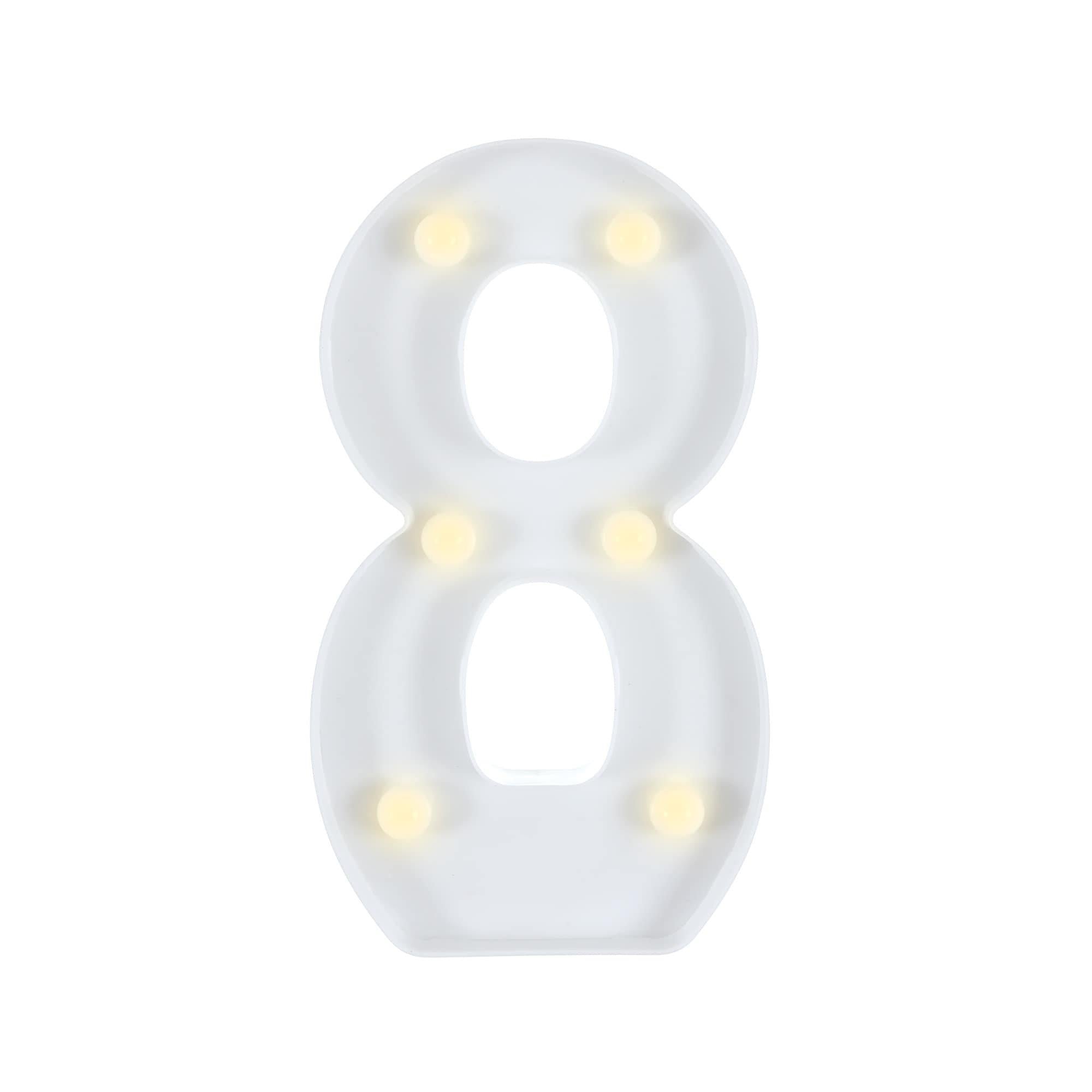 Light-Up Standing Number (0-9). 8in - Image 19
