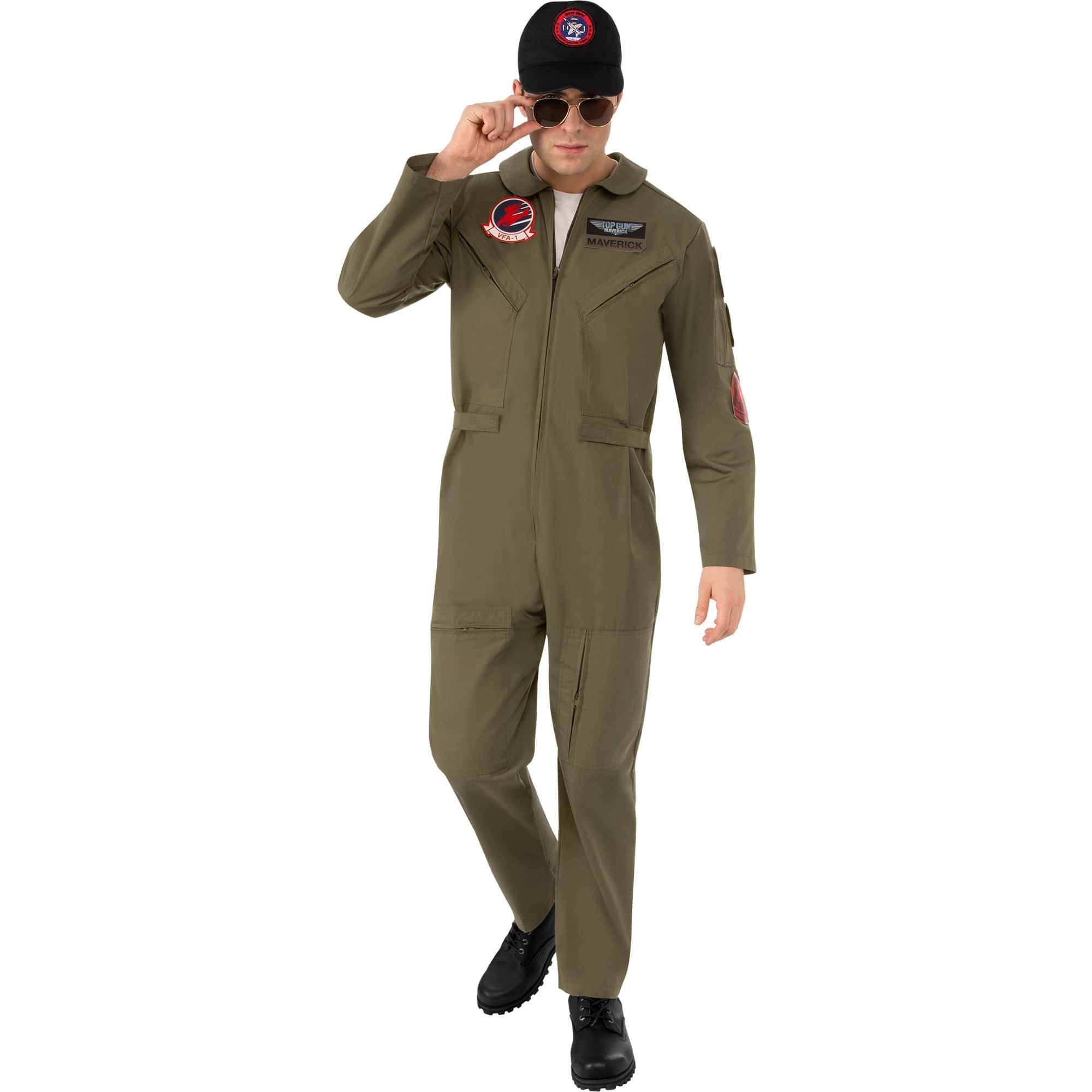 Men's Top Gun: Maverick Flight Suit Costume - Deluxe