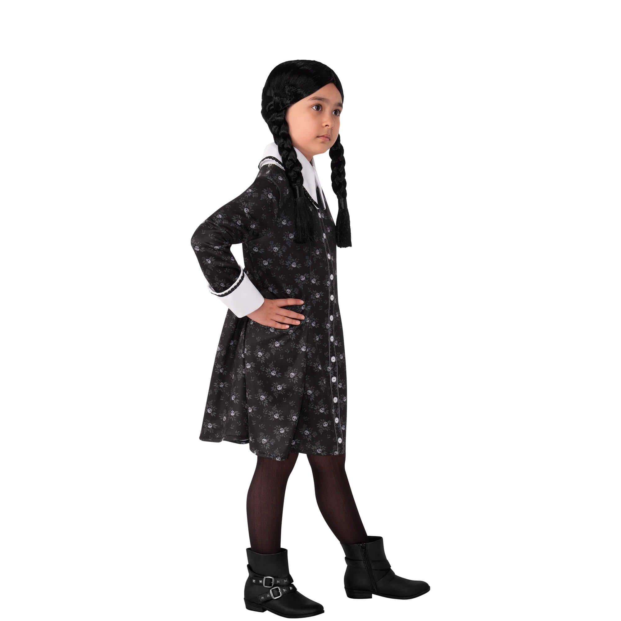 Kids Addams Family Wednesday Costume - Image 2