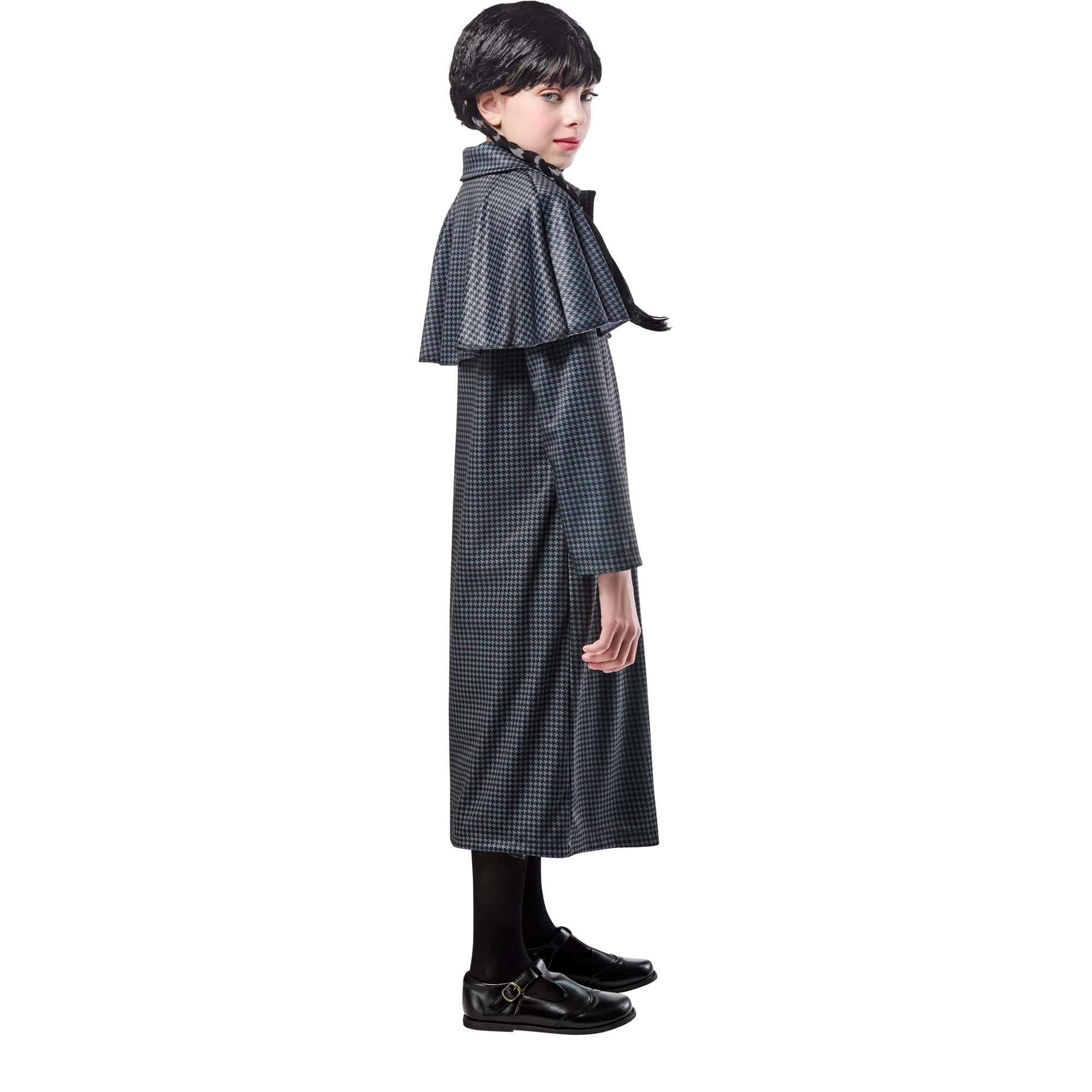 Girls' Wednesday Nevermore Academy Gray Coat - Image 3