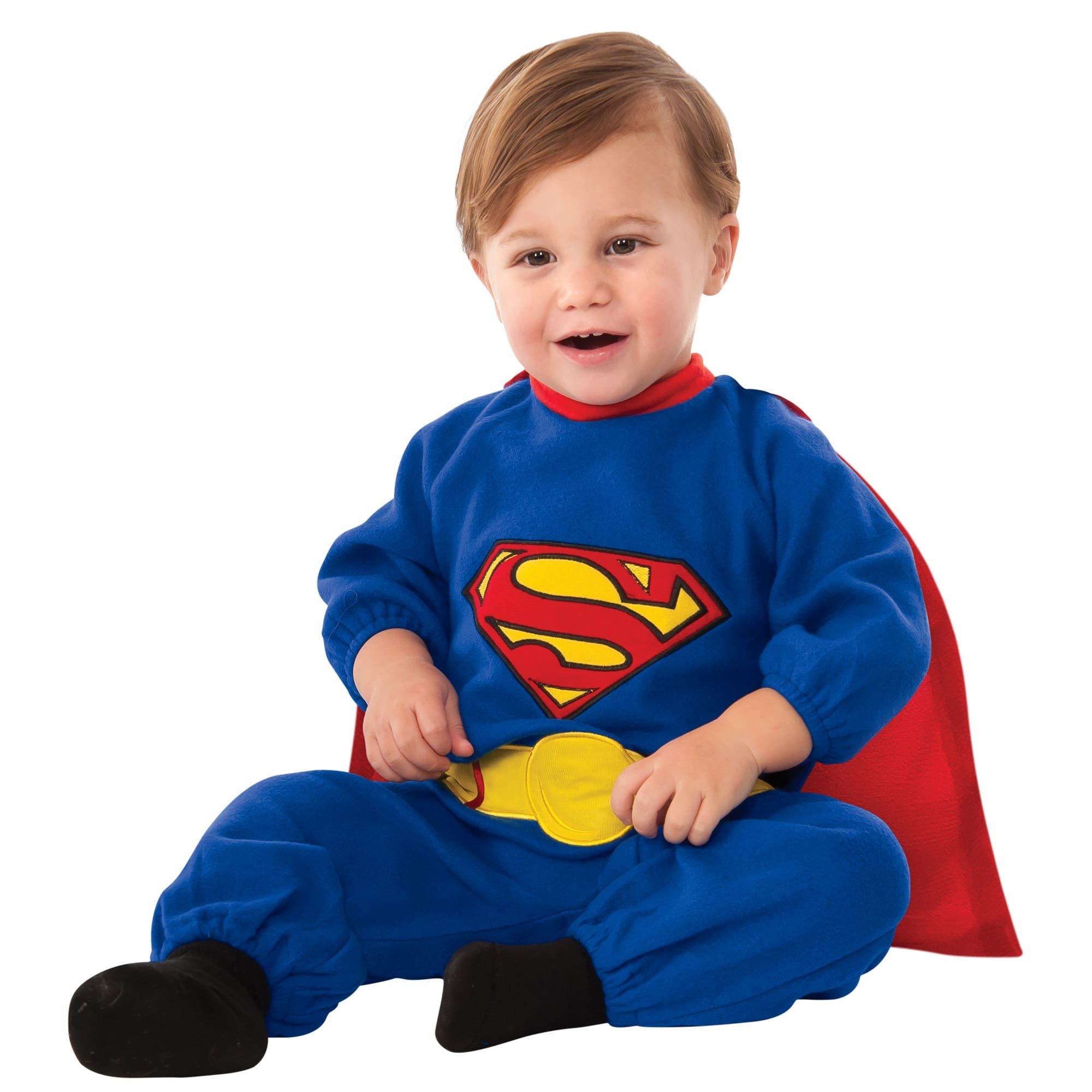Baby Superman Costume with Removable Cape - Image 2