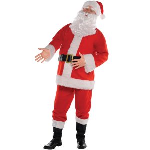 Adult Classic Santa Suit. 7pc