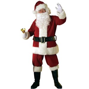 Men's Ultra Plush Santa Suit Costume - Super Deluxe