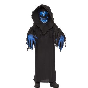 Boys' Blue Skull Phantom Costume