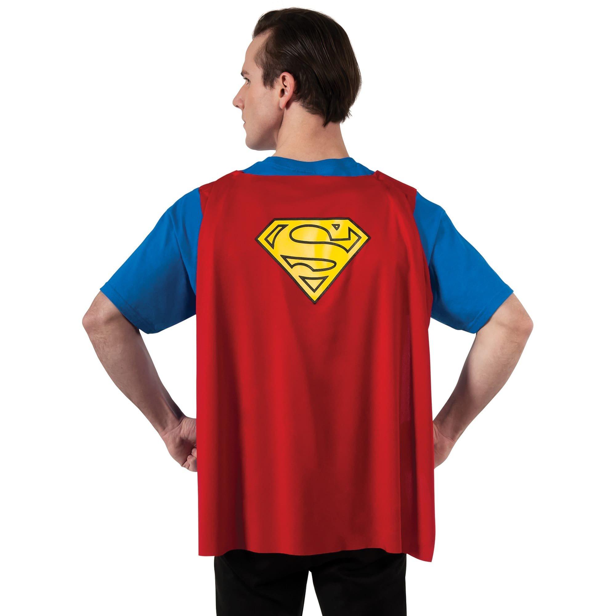 Men's DC Comics Superman T-Shirt. Cape and Mask Set - Image 2