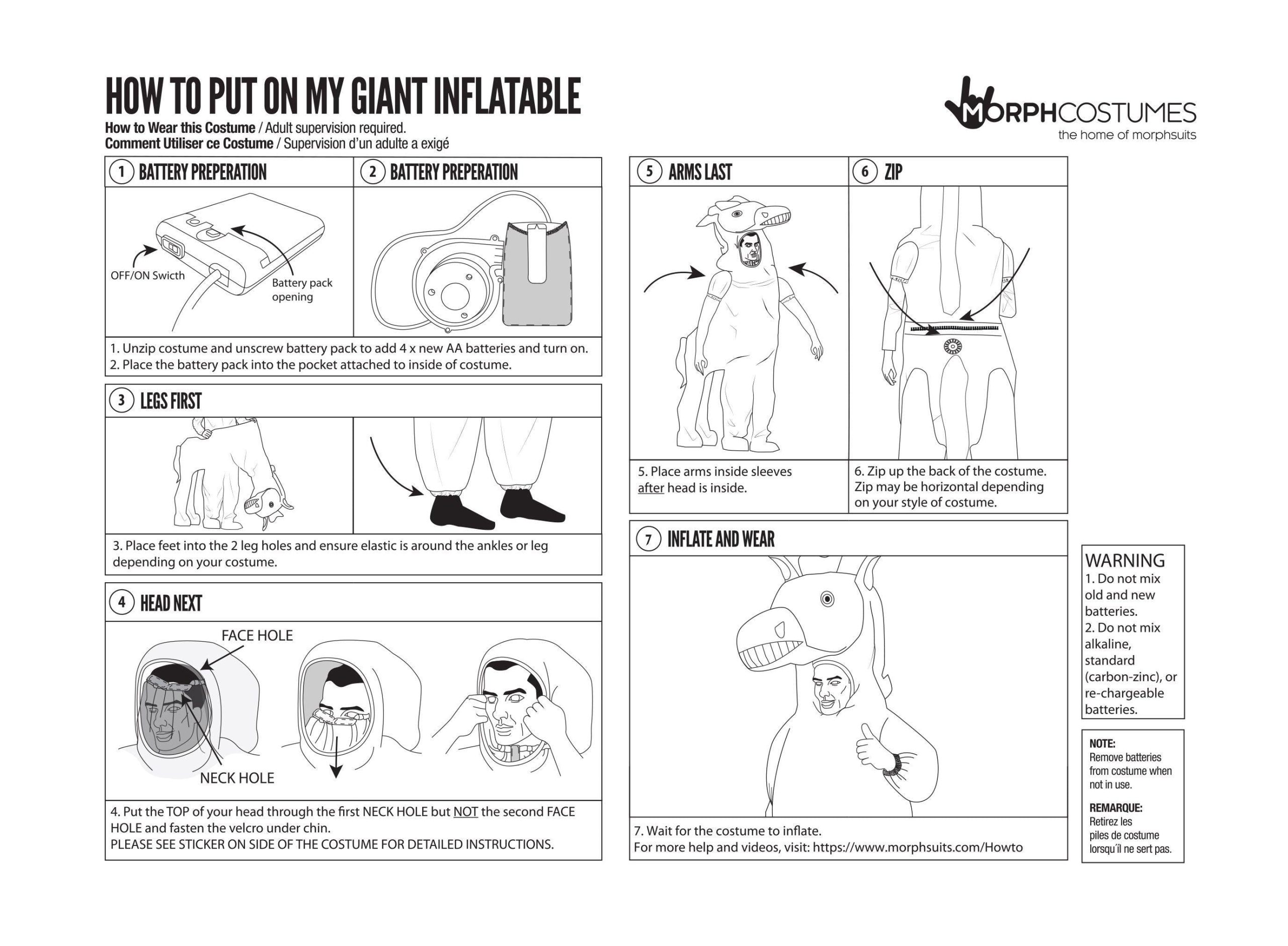 Kids' Inflatable Alien Pick-Me-Up Costume - Image 2