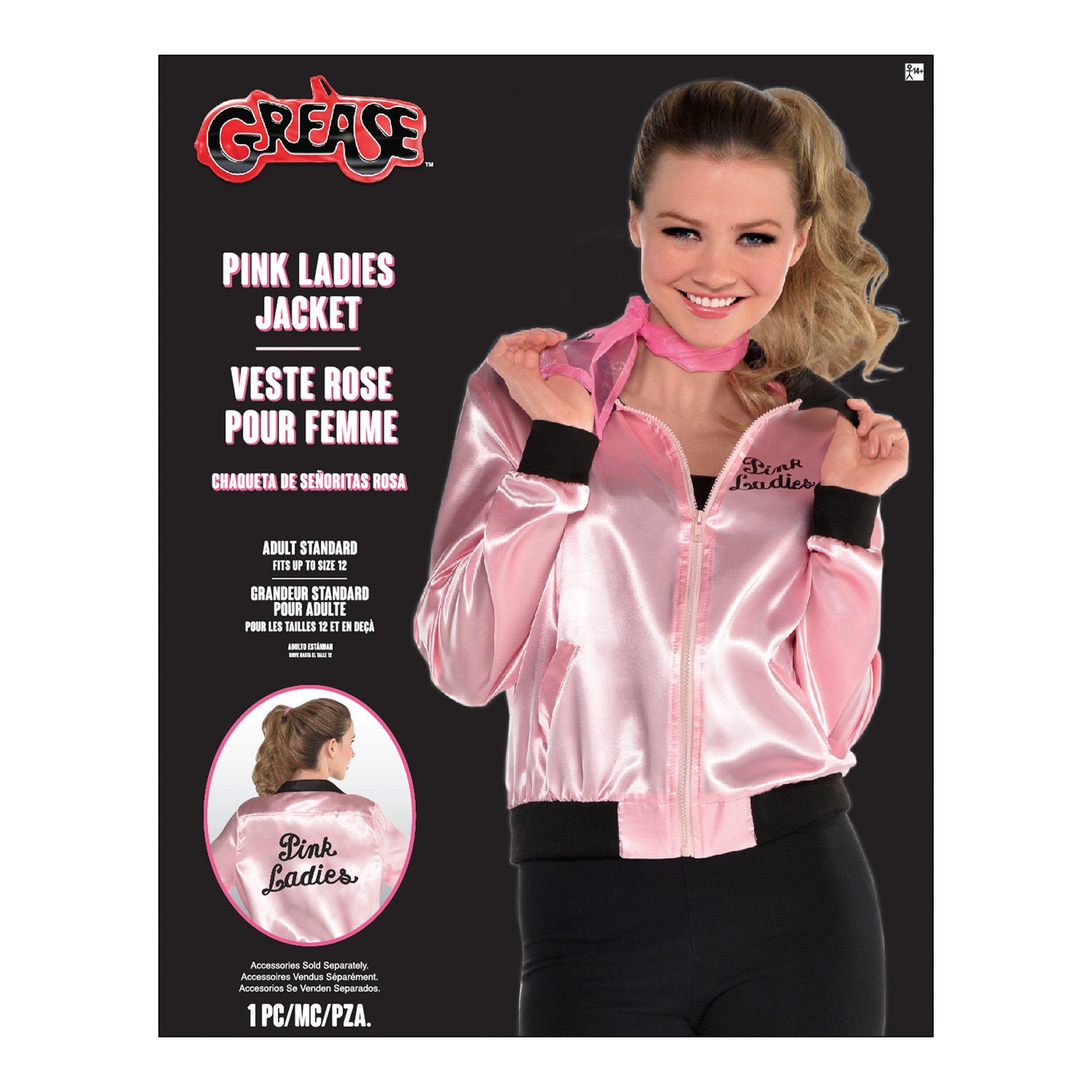 Womens Pink Ladies Jacket - Grease - Image 4