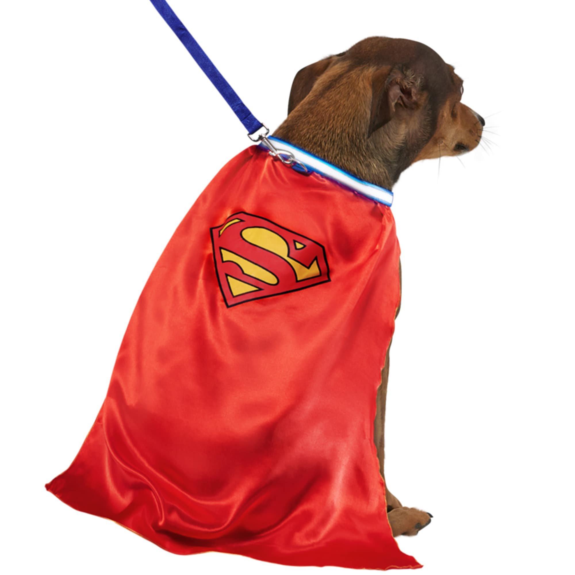 Superman Pet Cape with Light-Up Collar & Leash - Image 3