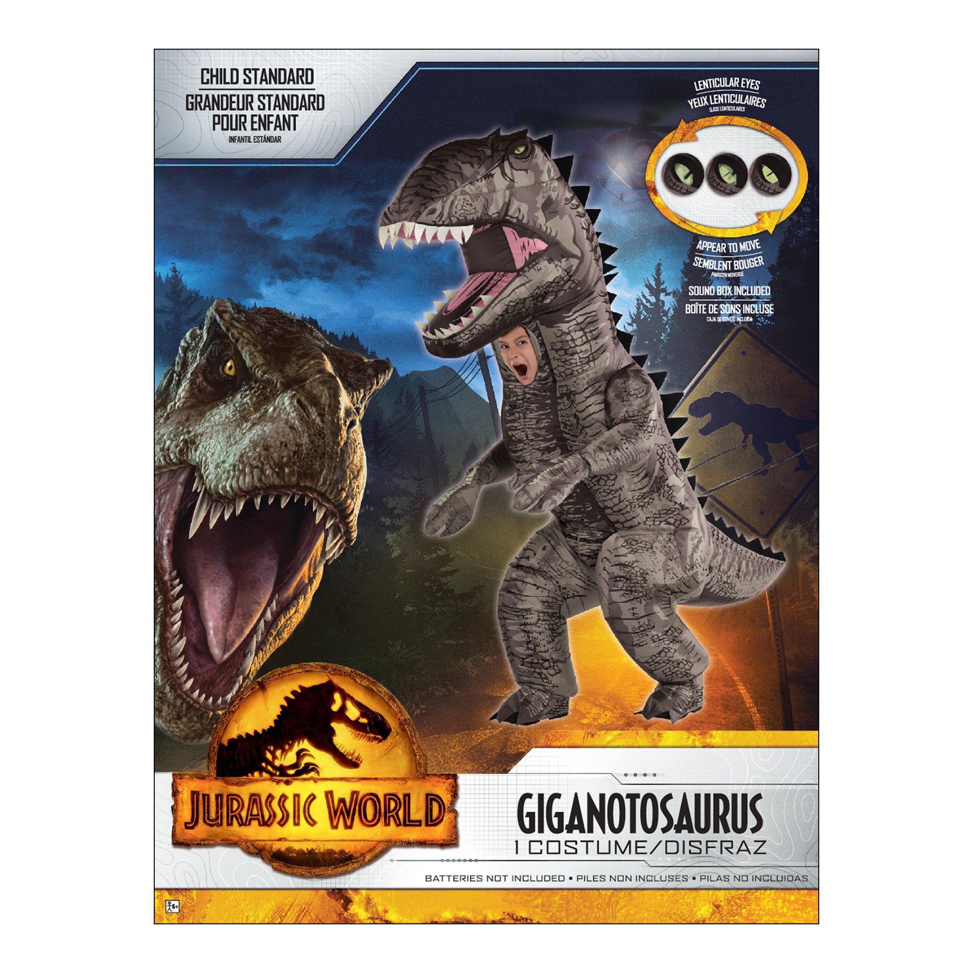 Kids' Giganotosaurus Dinosaur Inflatable Costume with Sound Effect - Jurassic World: Dominion - Image 6