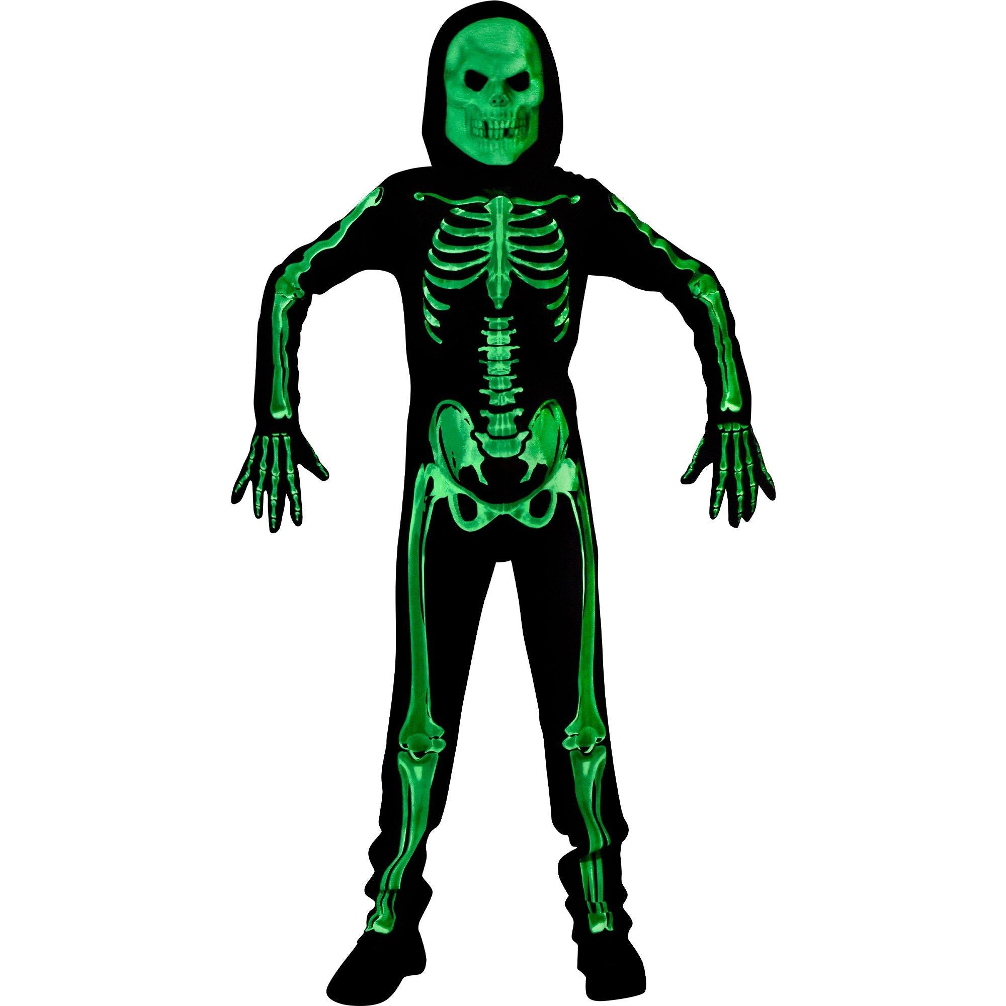 Kids' Glow-in-the-Dark Skeleton Costume - Image 7