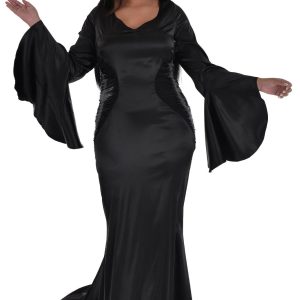 Adult Morticia Addams Plus Size Costume - Wednesday TV Series