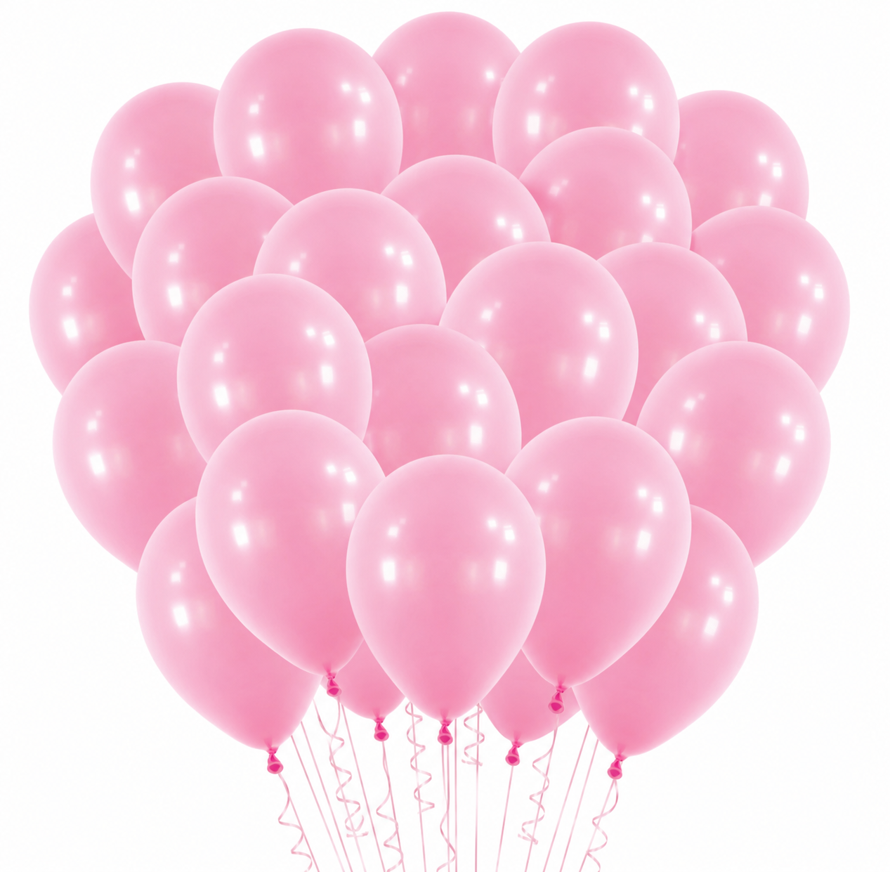 Pink Latex Balloons. 12in. 100ct (Uninflated)