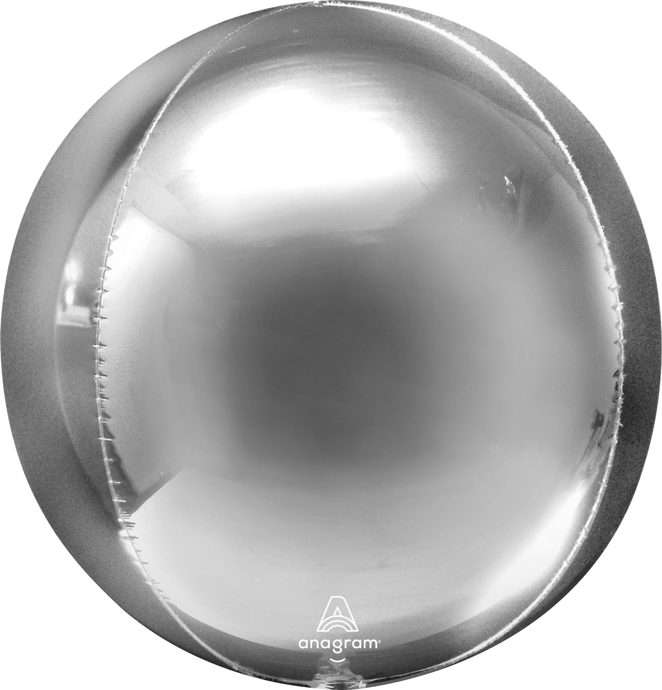Silver Orbz Balloon. 16in