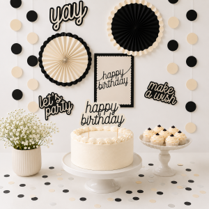 Birthday Chic Decoration Kit. 12pc