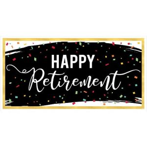 Retirement Banner. 65in