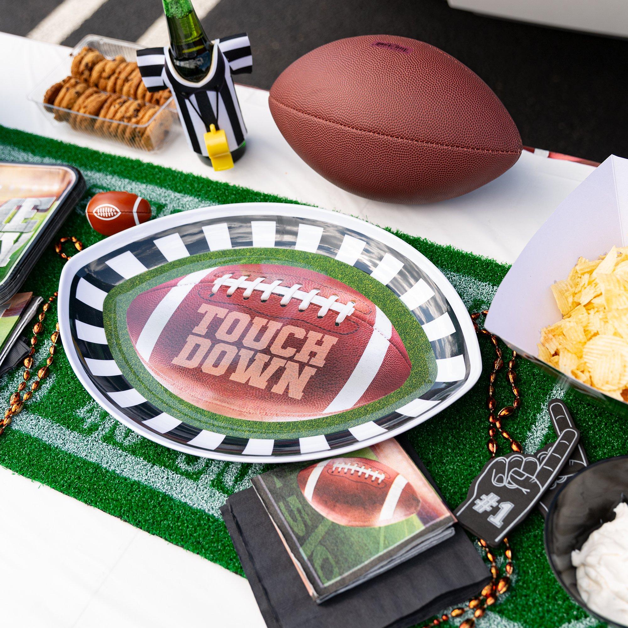 Go Fight Win Football Melamine Oval Platter - Image 2