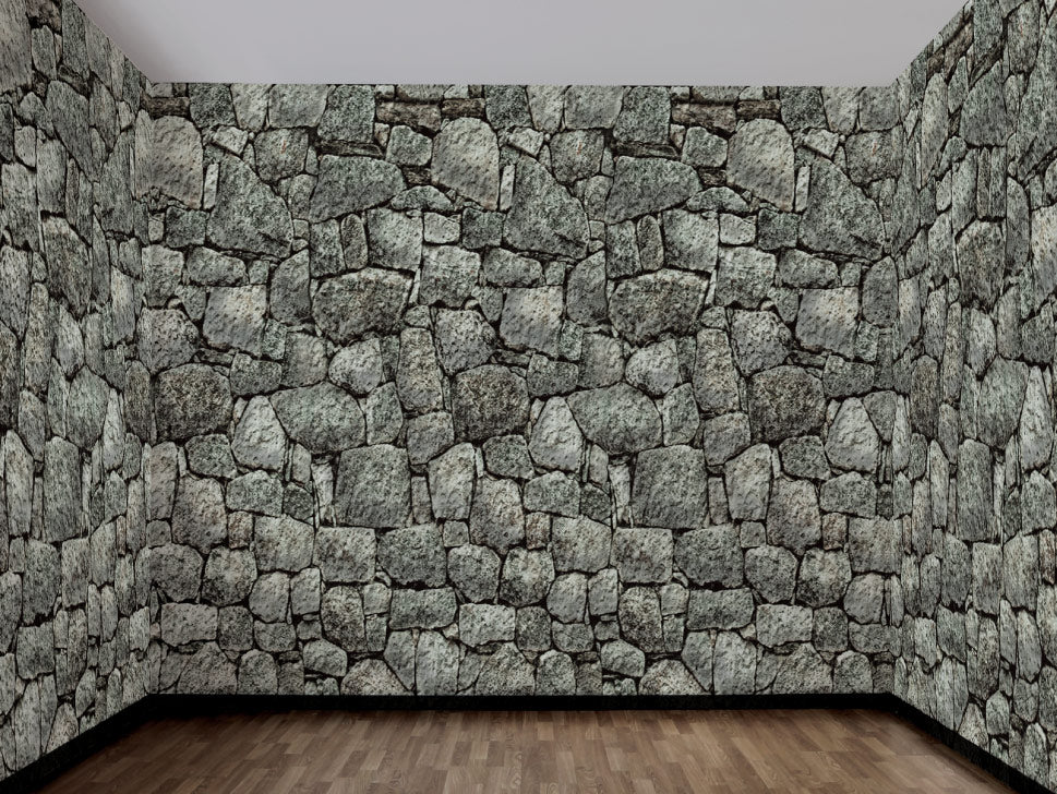 Dungeon Stone Wall Backdrop Decoration. 47in x 100ft - Image 3