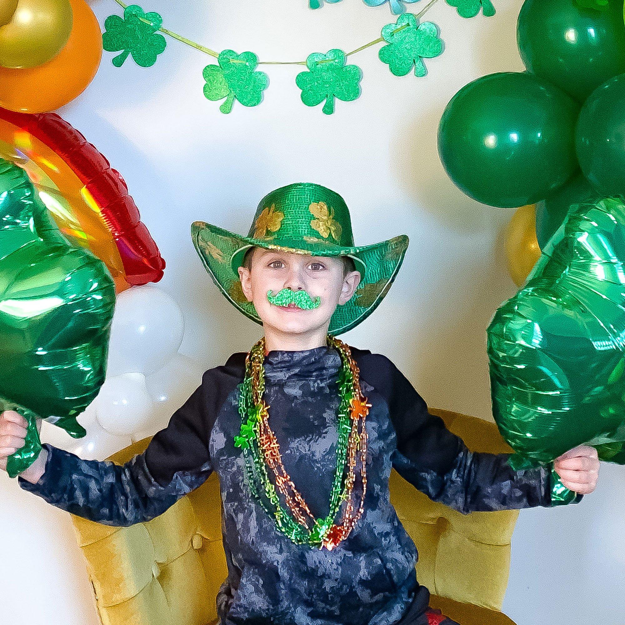 Happy St. Pats Bead Necklaces 6ct - Image 2